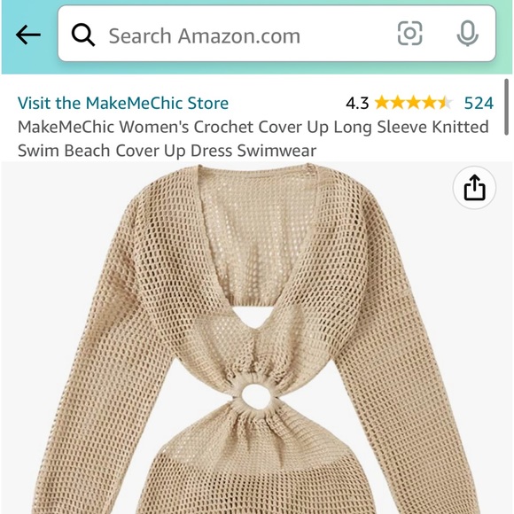 Hollow-out Knitted Cover Up - Picture 3 of 4